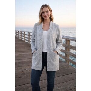 Express Sweater Long Cardigan Size XS Open Front Boho Casual Office Minimalist